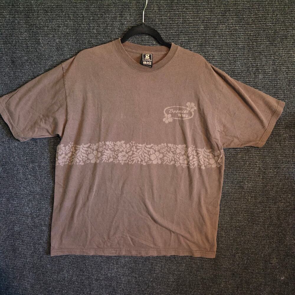 Gear for Sports Vintage Large Brown WMU Western Michigan Broncos Floral T-Shirt